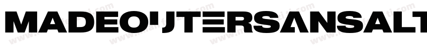 MADEOuterSansAlt Bol字体转换